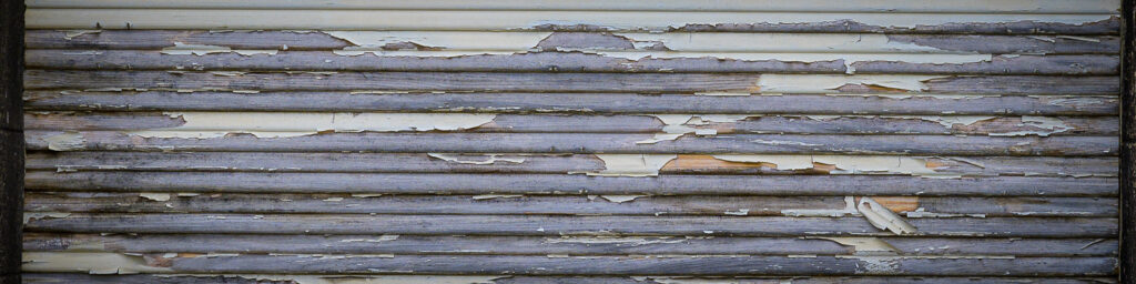 A garage door